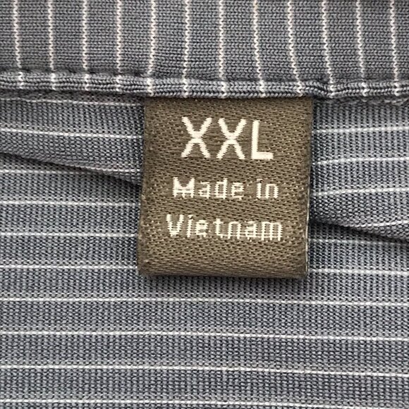 Peter Millar Summer Comfort Polo Shirt Men XXL Blue Striped Short Sleeve Golf - Picture 9 of 12